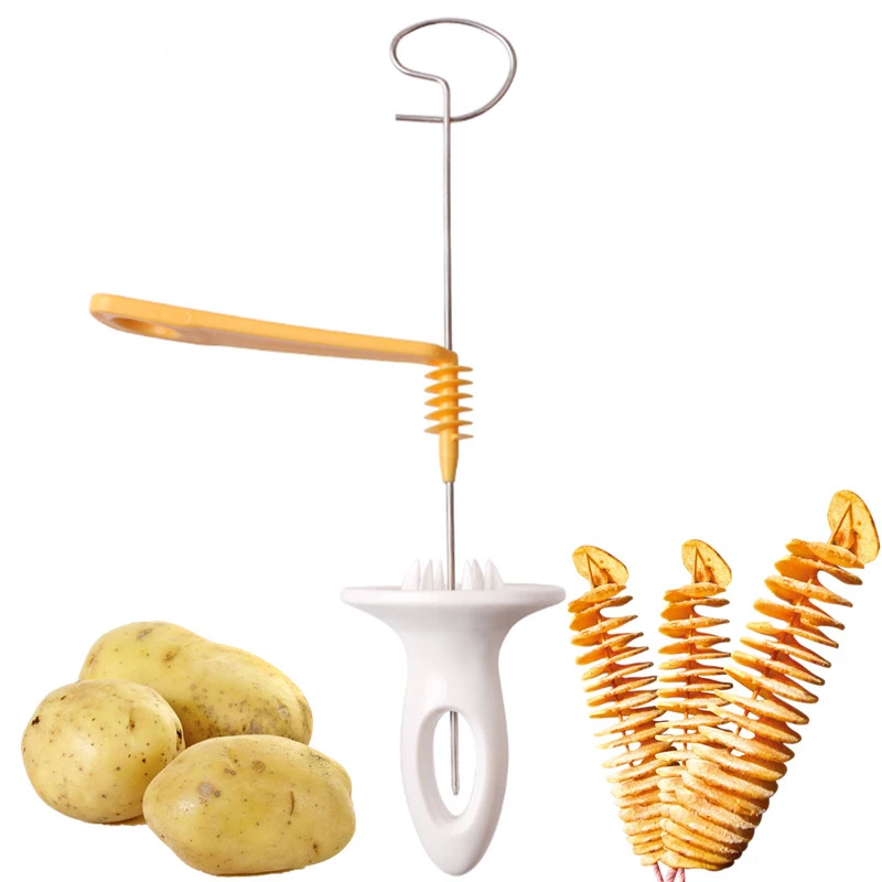 Potato Spiral Cutter Cucumber Slicer Kitchen Accessories Vegetable Spiralizer Spiral Potato Cutter Slicer Kitchen Gadgets - Image 2