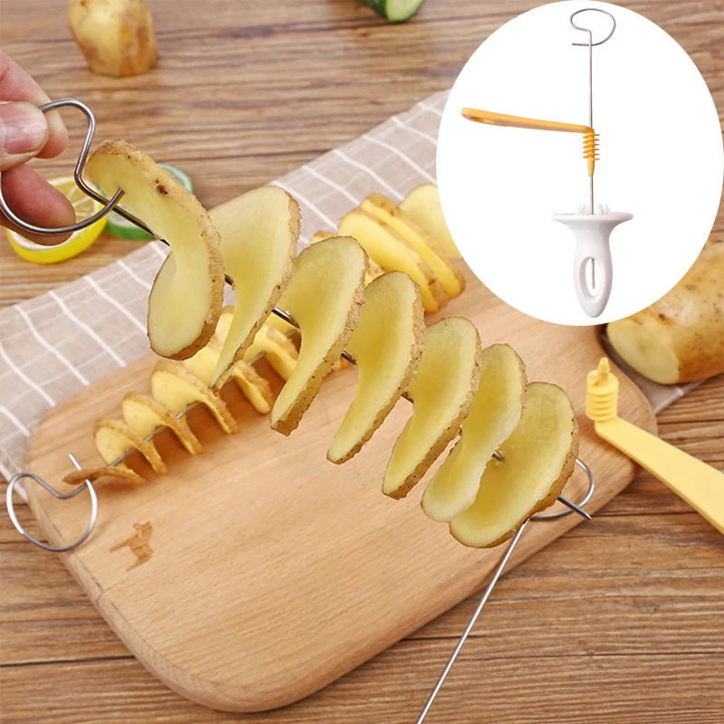 Potato Spiral Cutter Cucumber Slicer Kitchen Accessories Vegetable Spiralizer Spiral Potato Cutter Slicer Kitchen Gadgets - Image 3