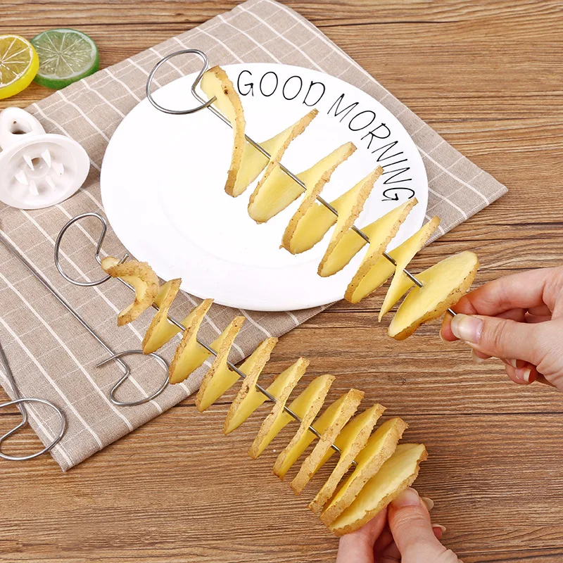 Potato Spiral Cutter Cucumber Slicer Kitchen Accessories Vegetable Spiralizer Spiral Potato Cutter Slicer Kitchen Gadgets - Image 5
