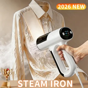 Powerful Handheld Vacuum Garment Steamer Suction Steam Iron Clothes Fast Heating Fabric Ironing Machine for Home Travel Use
