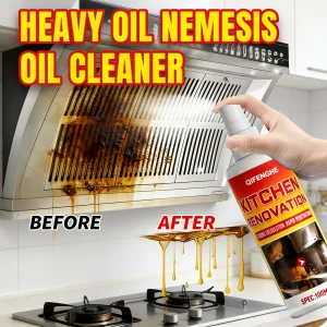 Powerful Heavy Oil Stain Remover Spray Multifunctional Kitchen Range Hood Degreaser Foam Cleaner for Grills And Ovens