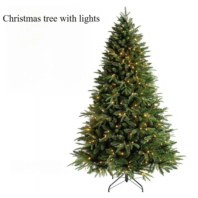 Premium Pre-Lit Christmas Tree, High-Density Realistic Pine Tree with LED Lights, Easy Setup for Home & Commercial Use - Image 4