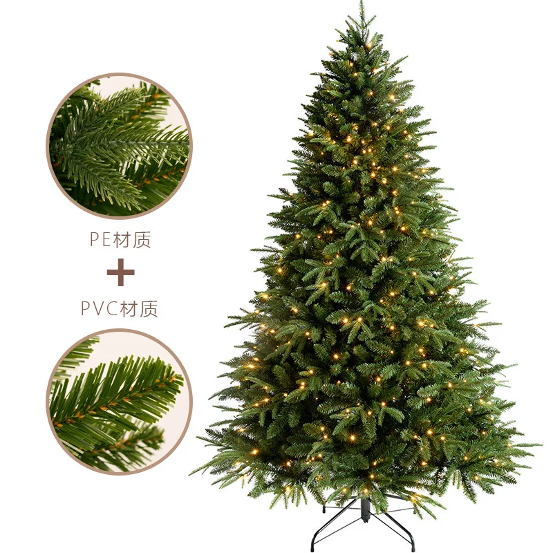 Premium Pre-Lit Christmas Tree, High-Density Realistic Pine Tree with LED Lights, Easy Setup for Home & Commercial Use - Image 3