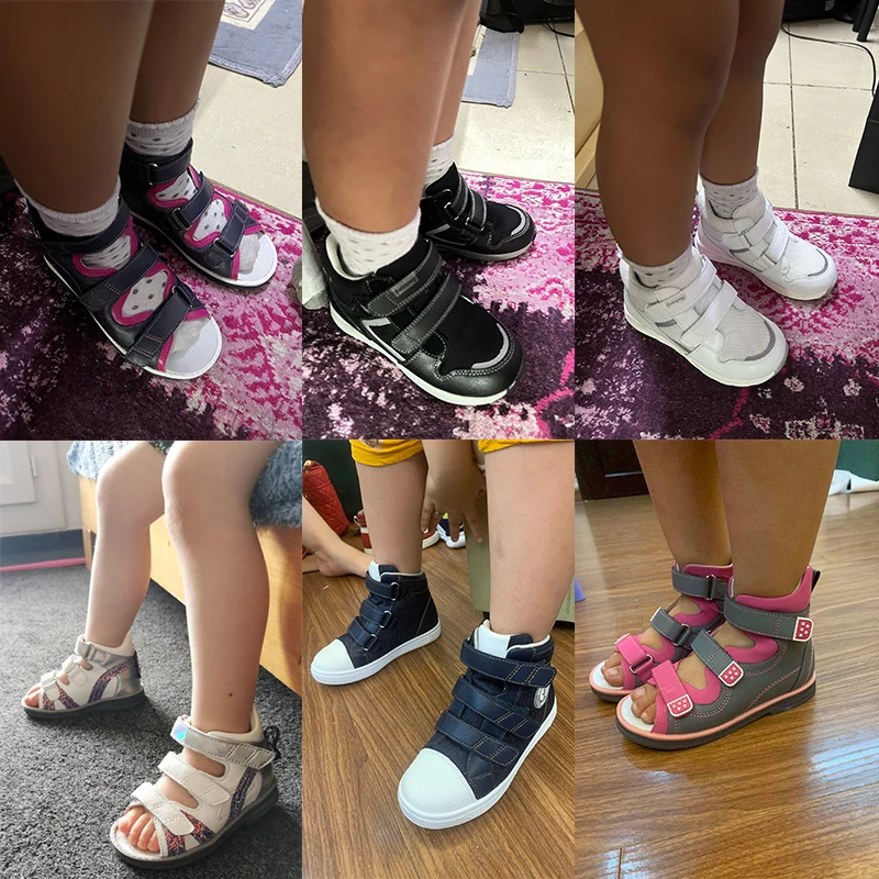 Princepard Orthopedic Kid Sneakers White Color Back to School Children's Casual Shoes for Girls Boys with High Top Arch Support - Image 6