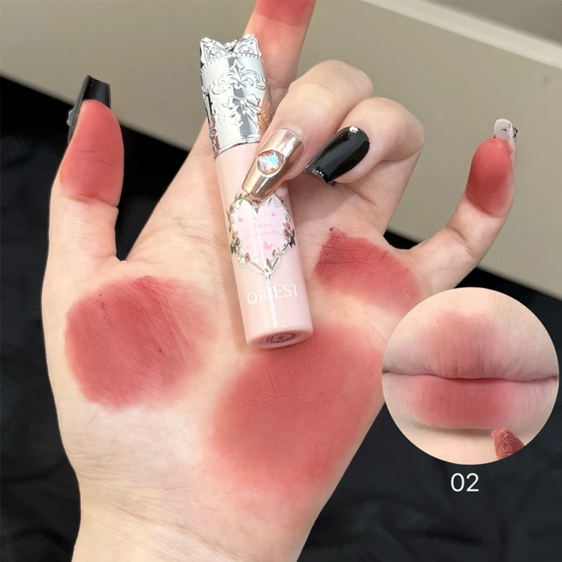QIBEST Matte Liquid Lipstick Moisturizing Lipgloss Long Lasting Lip Mud Soft Mist Silky Lip Stain Tint Natural Waterproof Makeup - Image 2