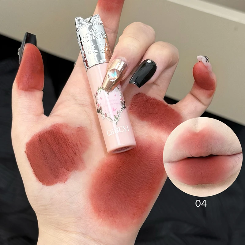 QIBEST Matte Liquid Lipstick Moisturizing Lipgloss Long Lasting Lip Mud Soft Mist Silky Lip Stain Tint Natural Waterproof Makeup - Image 4