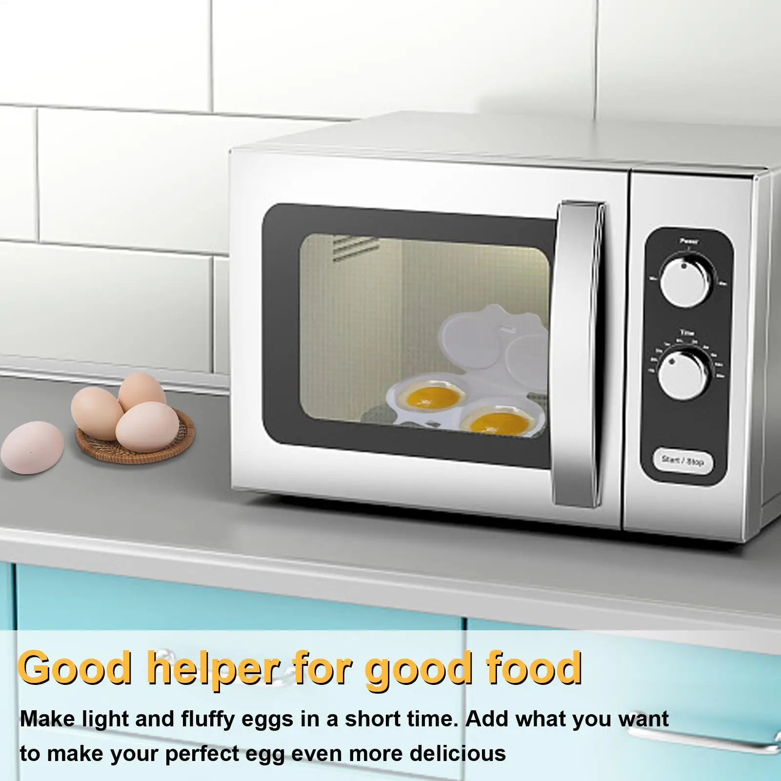 Quick Poached Egg Maker Microwave Egg Steamer Cooker DIY Round Eggs Boiler For Kitchen Breakfast Healthy Diet Fitness Meal Prep - Image 2