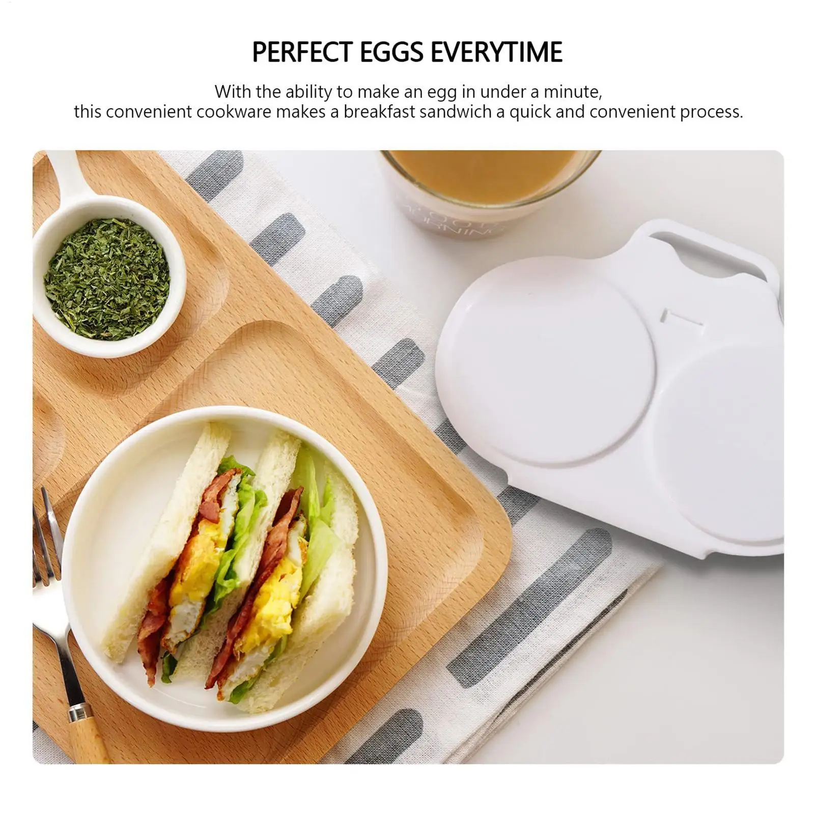 Quick Poached Egg Maker Microwave Egg Steamer Cooker DIY Round Eggs Boiler For Kitchen Breakfast Healthy Diet Fitness Meal Prep - Image 5