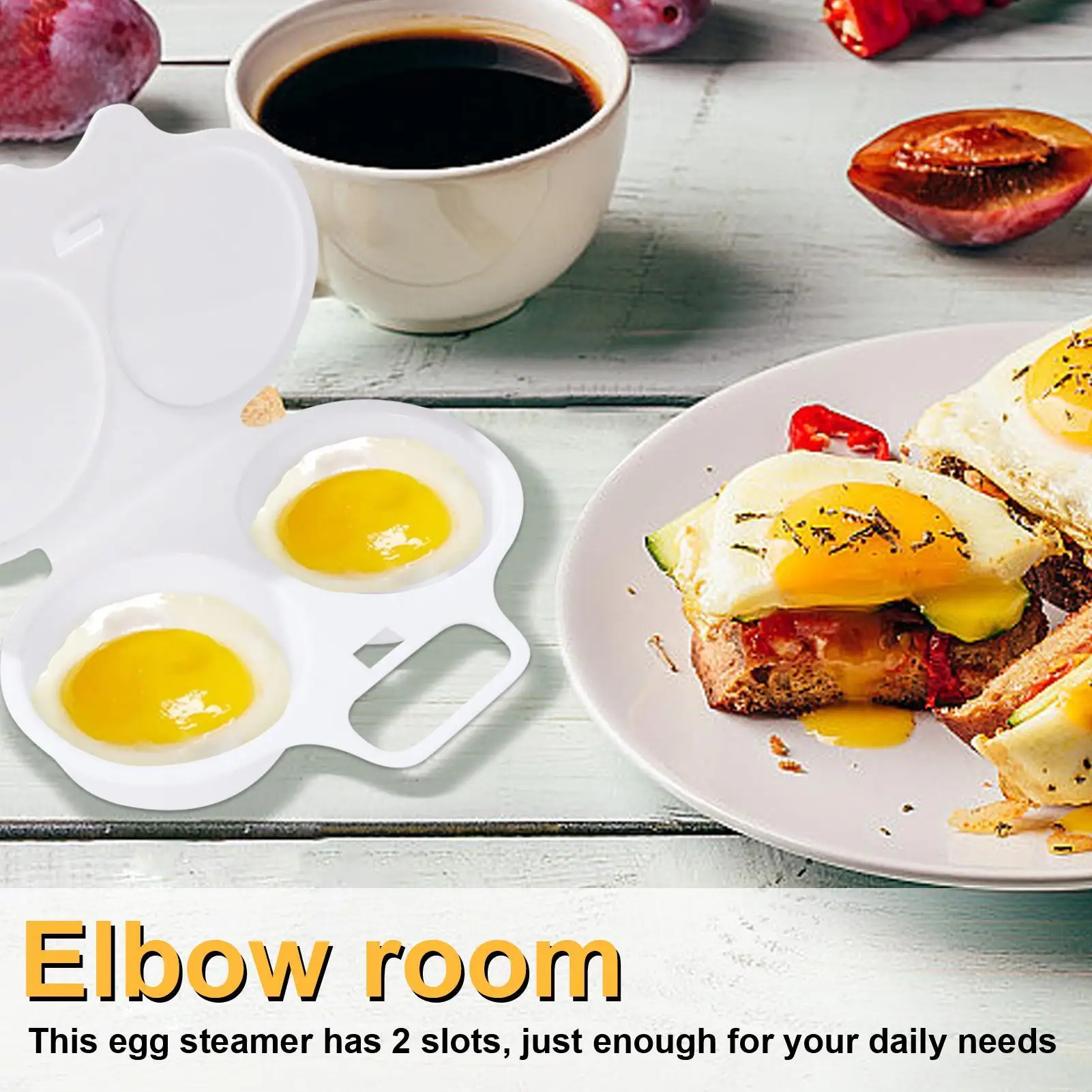 Quick Poached Egg Maker Microwave Egg Steamer Cooker DIY Round Eggs Boiler For Kitchen Breakfast Healthy Diet Fitness Meal Prep - Image 3
