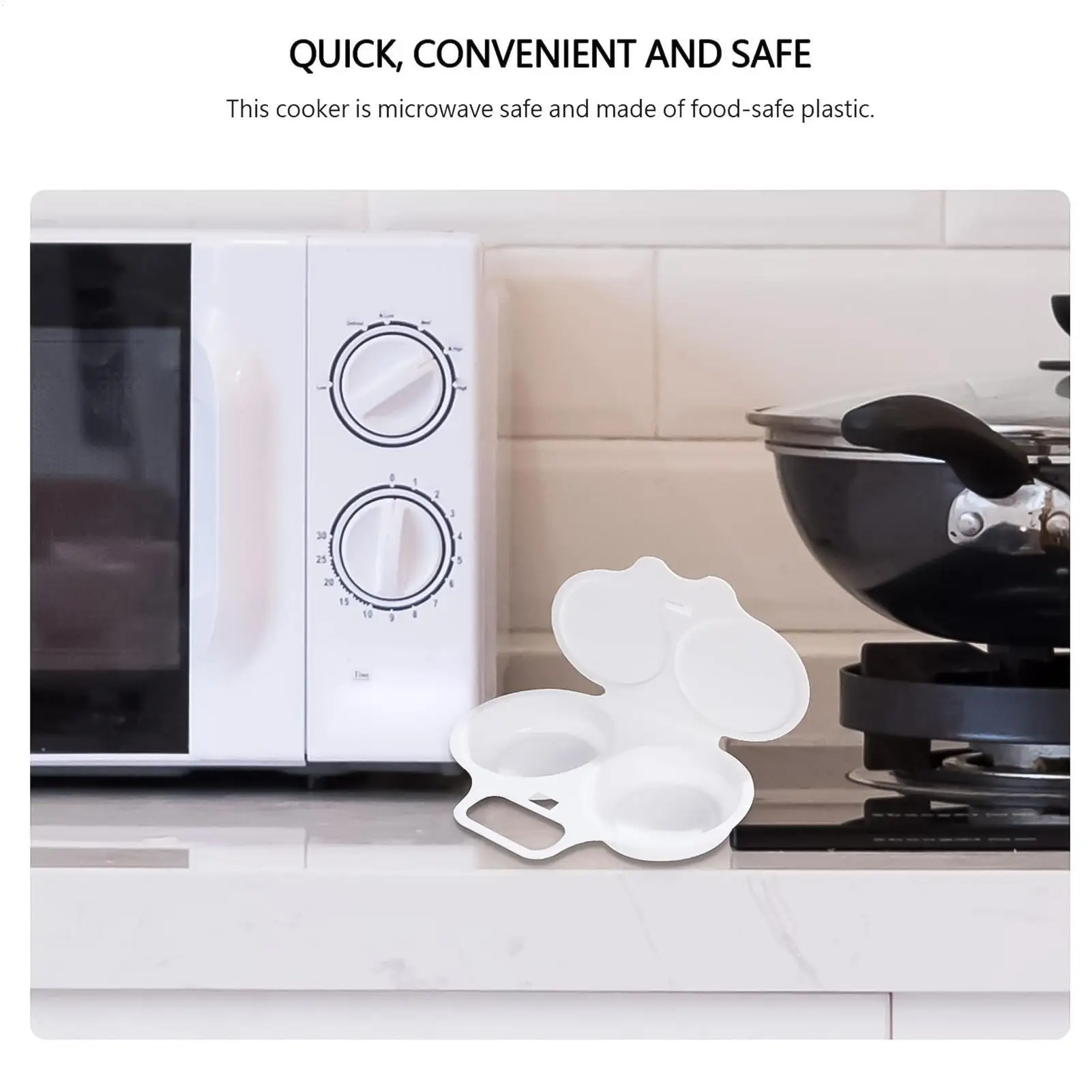 Quick Poached Egg Maker Microwave Egg Steamer Cooker DIY Round Eggs Boiler For Kitchen Breakfast Healthy Diet Fitness Meal Prep - Image 4