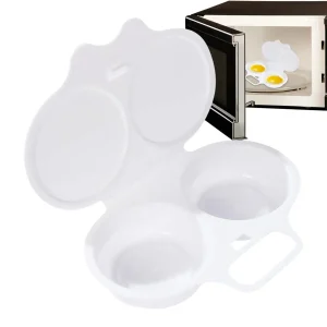 Quick Poached Egg Maker Microwave Egg Steamer Cooker DIY Round Eggs Boiler For Kitchen Breakfast Healthy Diet Fitness Meal Prep
