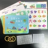 Quiet Book Children Toy My First Busy Kids Book Montessori Mathematical English Paste Sticker Matching Puzzle Game Education Toy