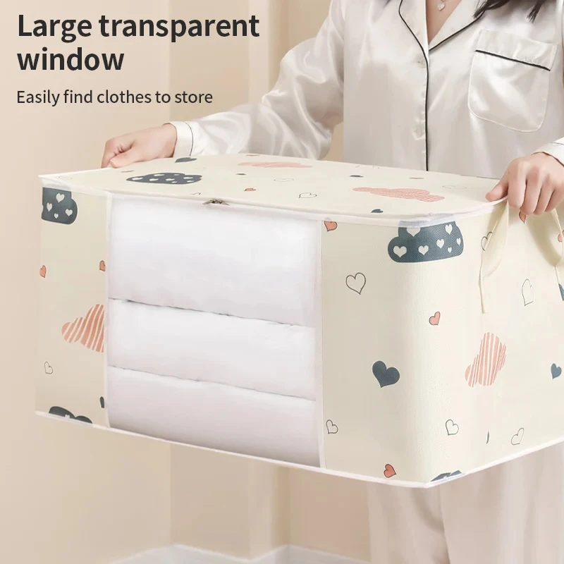 Quilt Storage Bag Multi-functional Dustproof Moistureproof Large-capacity Clothes Storage Bag Home Moving Organising Bag - Image 2