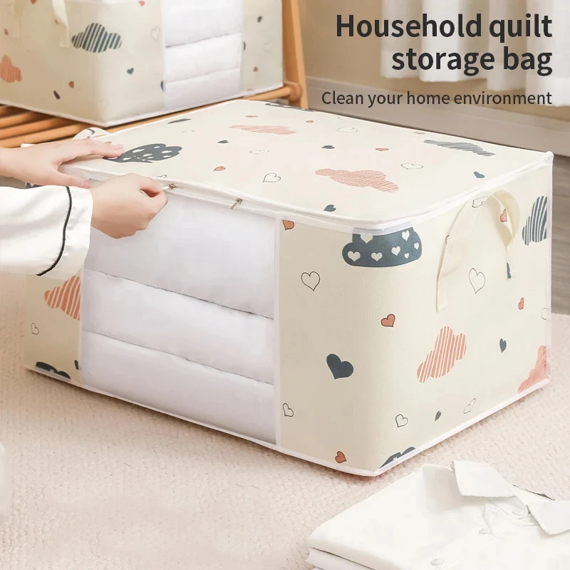 Quilt Storage Bag Multi-functional Dustproof Moistureproof Large-capacity Clothes Storage Bag Home Moving Organising Bag - Image 4