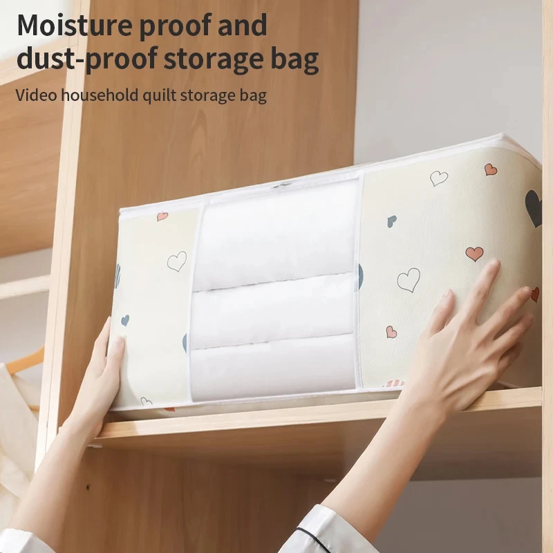 Quilt Storage Bag Multi-functional Dustproof Moistureproof Large-capacity Clothes Storage Bag Home Moving Organising Bag - Image 3