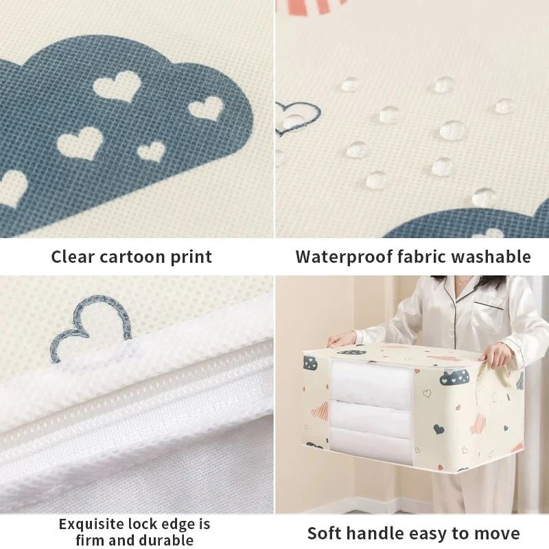 Quilt Storage Bag Multi-functional Dustproof Moistureproof Large-capacity Clothes Storage Bag Home Moving Organising Bag - Image 5