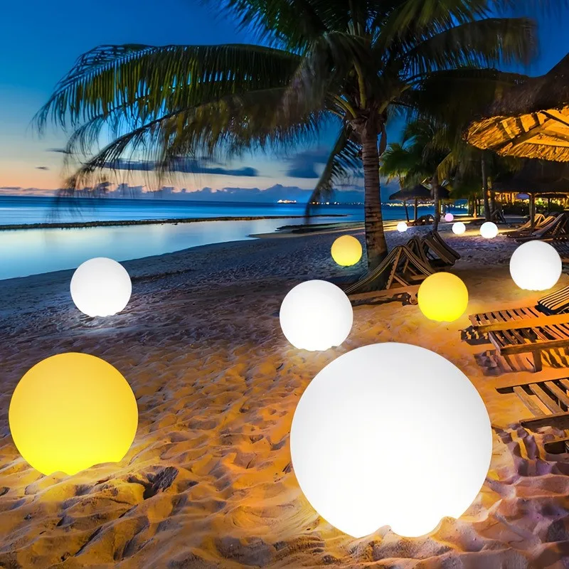 RGB Waterproof LED Garden Ball Light Solar Lighting USB Charge Deco Lamp Remote Control 16 Colors for Party Wedding Street Yard - Image 4