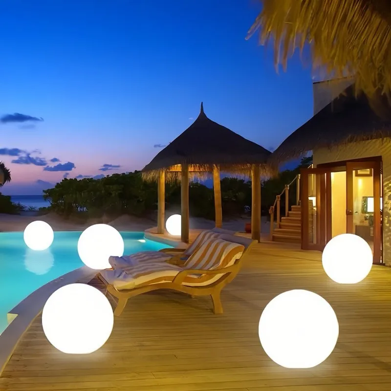 RGB Waterproof LED Garden Ball Light Solar Lighting USB Charge Deco Lamp Remote Control 16 Colors for Party Wedding Street Yard - Image 3
