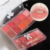 Real 10-Color Lip Palette Lip Gloss and Lipstick Glossy Moisturizing Pigmented Multifunctional Original Cosmetics