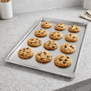 Rectangular Aluminium Alloy Baking Tray Non-stick Thickened Oven Tray Even Heating High-temperature Resistance Baking Pan Cake