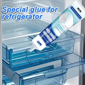 Refrigerator Repair Glue 25ML Cold Resistant Waterproof Adhesive for Fridge Drawer Door Seal Quick Drying for Plastic Glass
