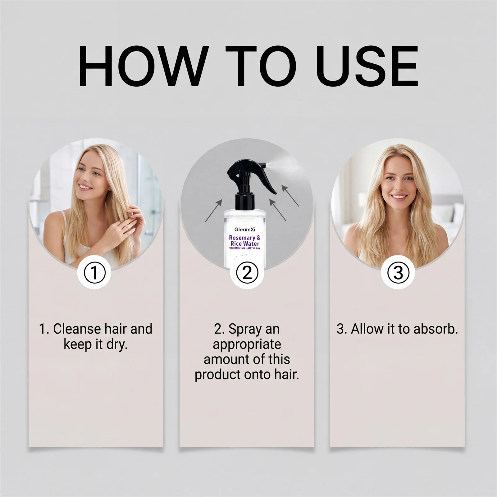 Rosemary & Rice Water Hair Spray Made with 100% Natural Extracts Lightweight Non-Greasy Formula For Softer Smoother-Looking Hai - Image 6