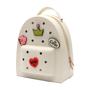 Rucksack Adjustable Straps Silicone Backpack Zippered Soft Schoolbags Durable Waterproof Kindergarten Knapsack Ladies