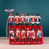 S-1/3/6Pcs Desktop Decor 12cm Miniatures Nutcracker Puppet Ornaments Cartoon Walnuts Soldiers Band Doll Pendant Christmas Gift