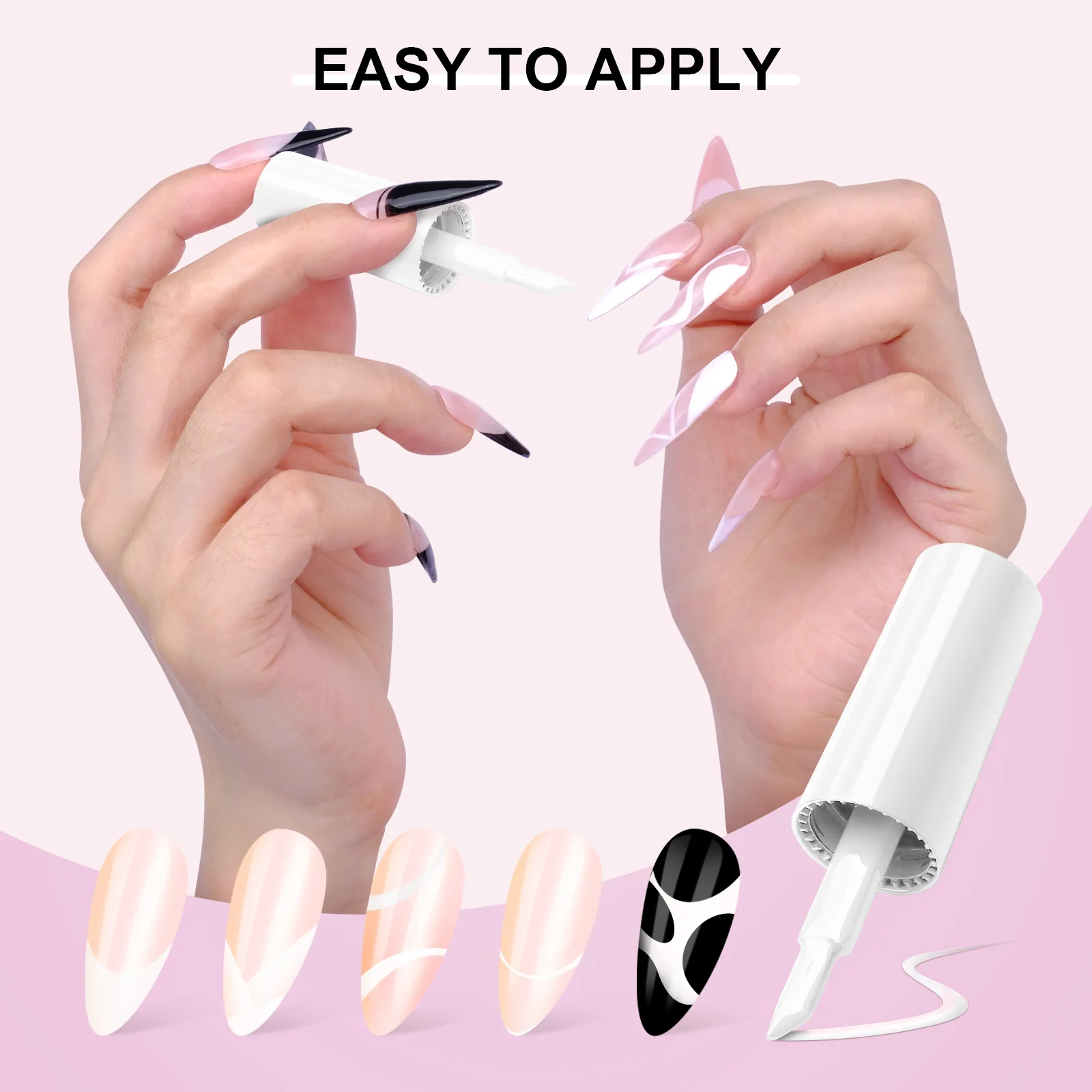 SAVILAND 10ml White Gel Nail Polish French Extension UV LED Gel French Tip Nail Art Nail Supplies For Manicure Nail Art Starter - Image 3