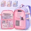 SF Lovely Rabbit Backpack for Teen Girls Cute Cartoon Schoolbag for Elementary School Girls 2 Size Travel Backpack for Grade