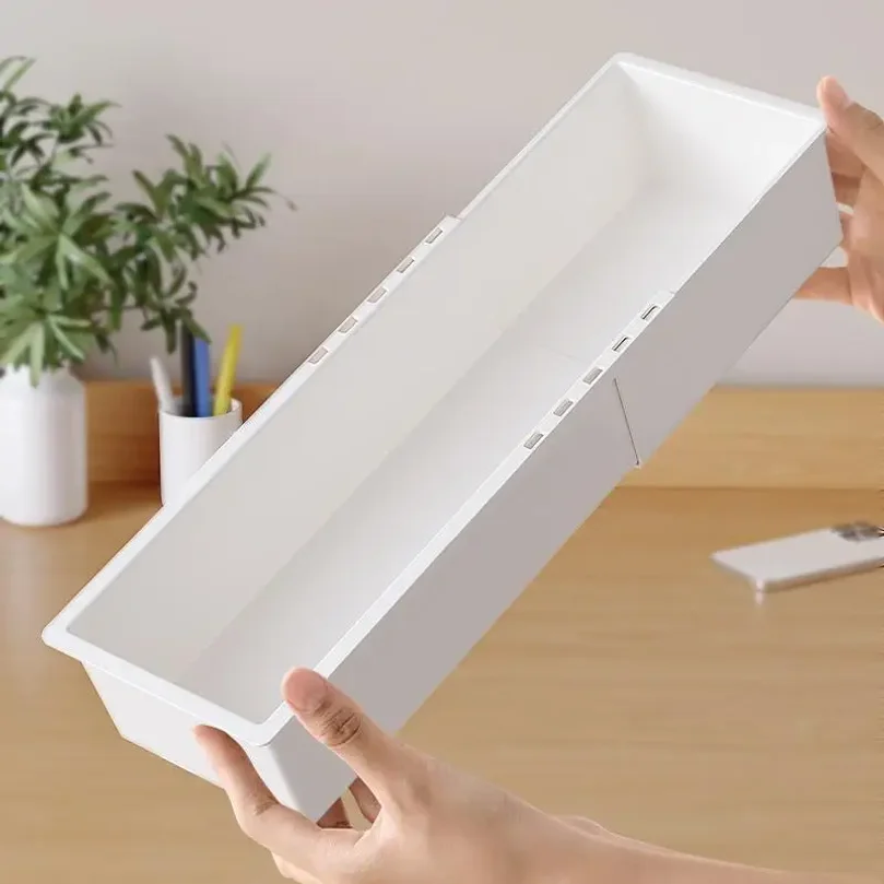 Scalable Storage Box with Partitioned Drawers, Rectangular Shape, Built-in Kitchen Utensils, Desktop Cosmetics - Image 6