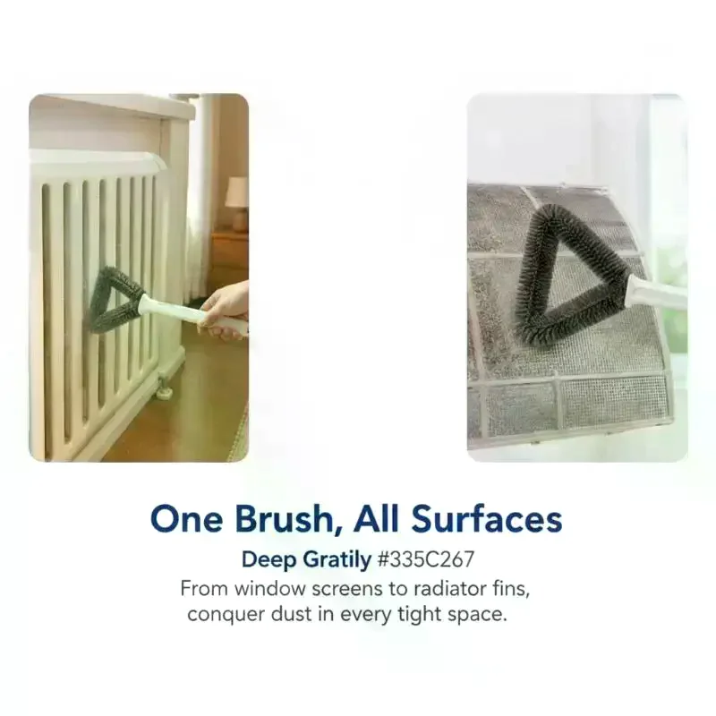 Screen Window Cleaning Brush Stiff Dense Bristles for Gap Dust Removal No Screen Disassembly Needed for Home Use - Image 3
