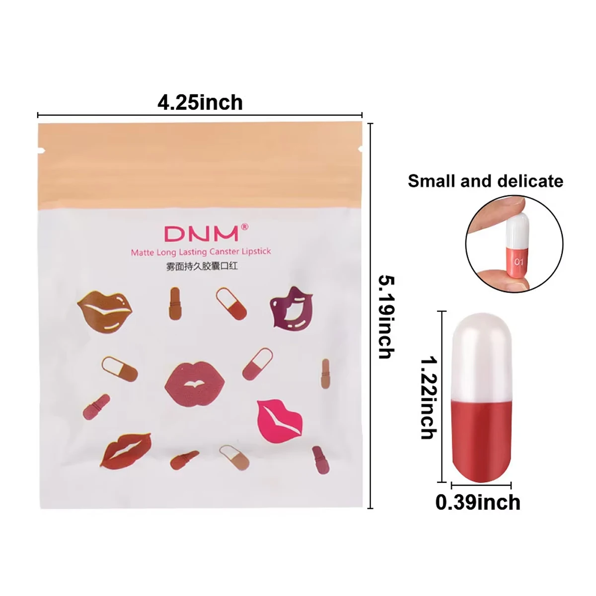 Set of 18 Colorful Capsule Lipstick Pills, Including Waterproof And Long-Lasting Lip Gloss, Sparkling Glitter Lipstick - Image 6