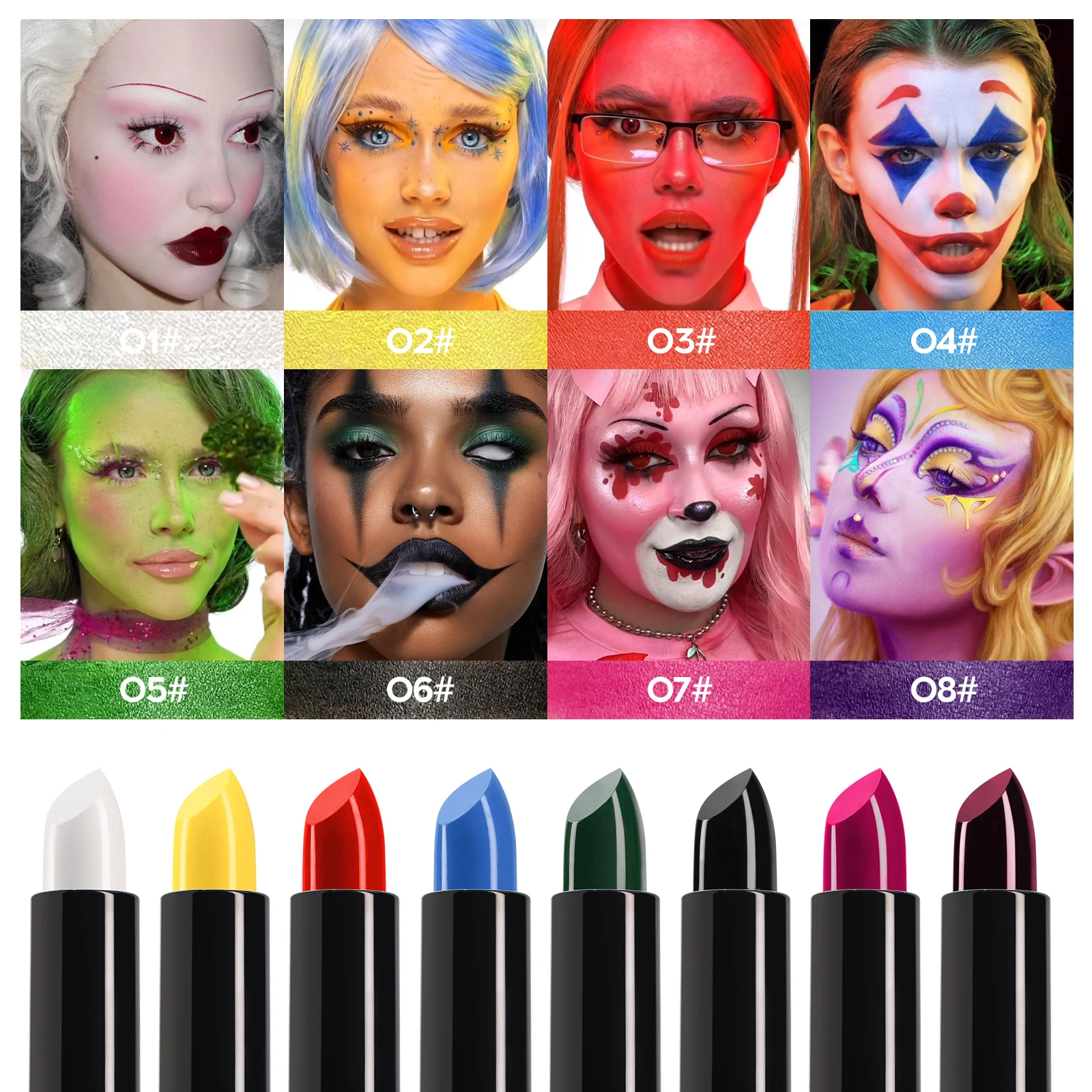 Sexy Matte Yellow Lipstick Long Lasting Non Fading Non-stick Cup Solid Lip Gloss Christmas Halloween Party Lips Makeup Cosmetics - Image 4