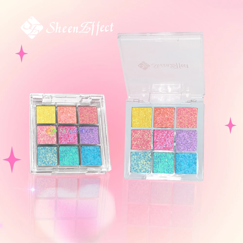 Sheeneffect Chameleon Chrome Eyeshadow Palette 9 Colors High End Makeup Cosmetics - Image 6