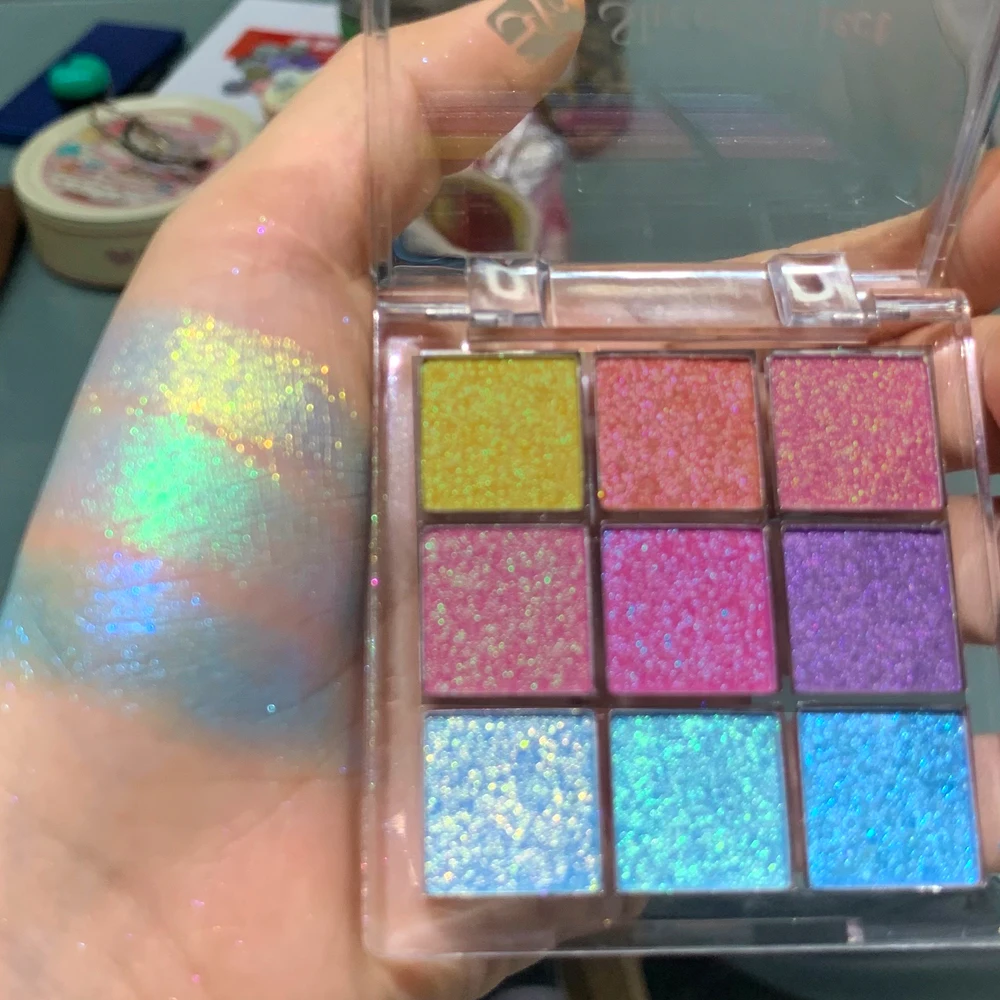 Sheeneffect Chameleon Chrome Eyeshadow Palette 9 Colors High End Makeup Cosmetics - Image 4