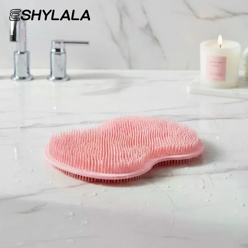 Shower Foot Scrubber Mat Non Slip Wall Mounted Back Washer Exfoliating Massage Pad for Home Bath Spa Relaxation - Image 3