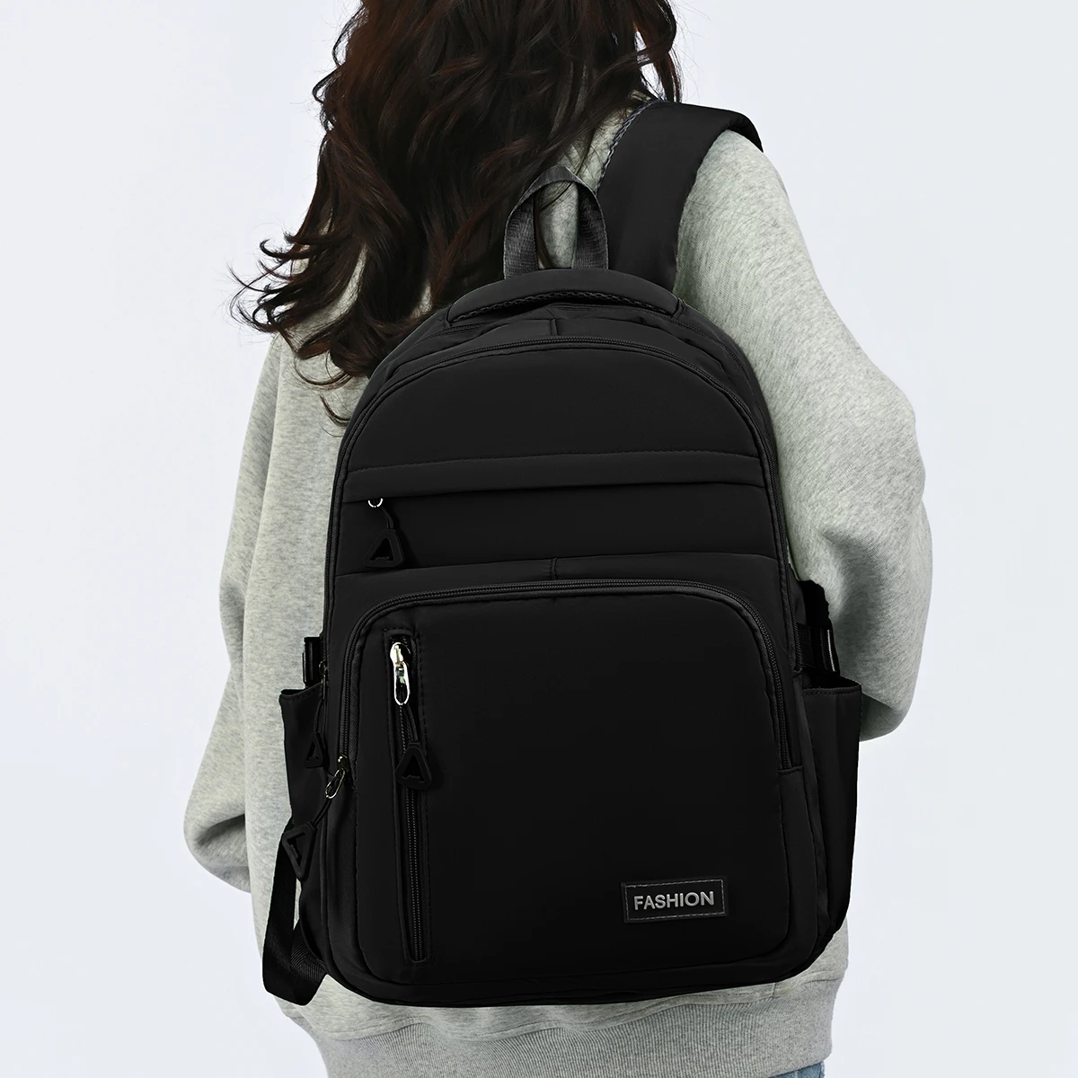 Simple Candy Colored Gentle Backpack Lightweight Load Reducing Multi-layer Storage Student School Bags Campus Commuting Backpack - Image 5