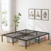 Single/Double/King Bed frame - Bed 90x190 cm / 135x190cm,151x190cm - 42 cm Height with Underbed Storage - Metal Platform Bed frame great for a guest bed - Black