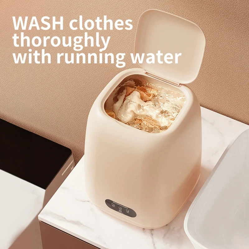 Small Washing Machine for Underwear Children's Clothes mini Washer fully automatic Portable Washing Machine with Spin Dryer 220V - Image 3