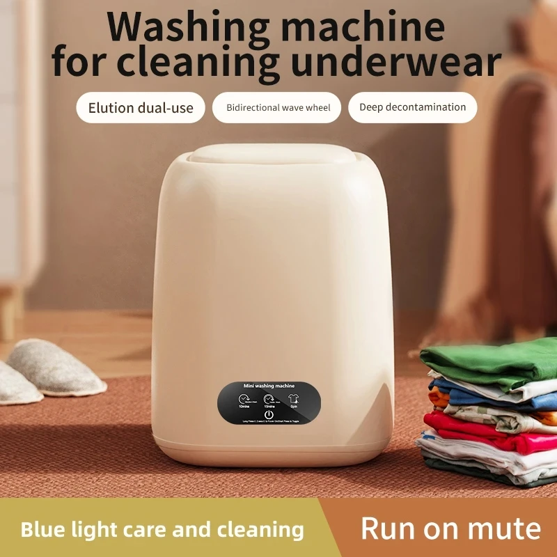 Small Washing Machine for Underwear Children's Clothes mini Washer fully automatic Portable Washing Machine with Spin Dryer 220V - Image 4