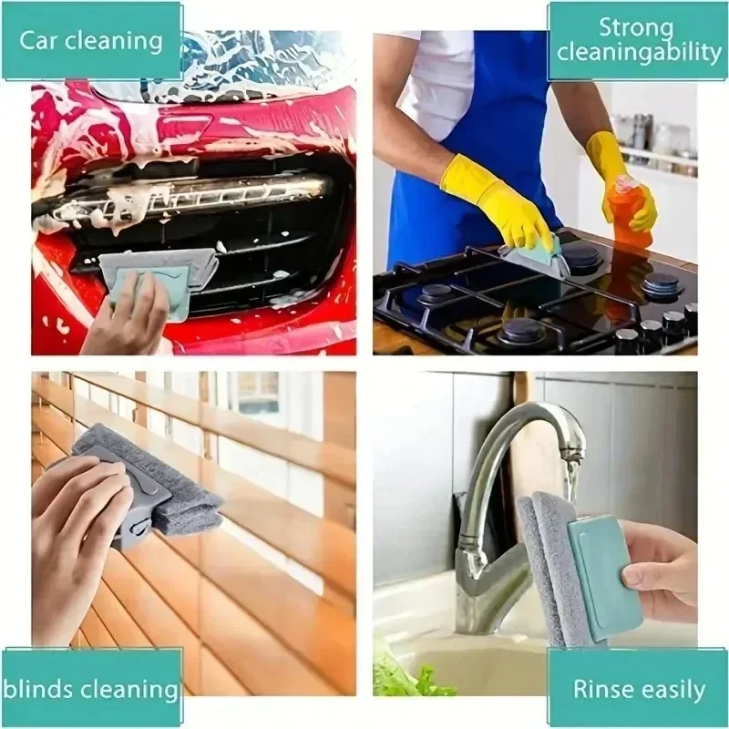 Small Window Groove Cleaning Brush Tool Door Window Sill Track Cleaner Lightweight Windows Slot Cleaner Brush Clean Tool - Image 6