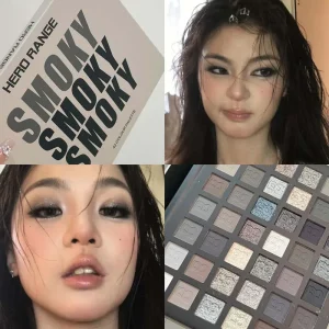 Smoky 42-Color Eyeshadow Palette, Matte Pearl Glitter Highlight, Waterproof Long Lasting Fine Texture Daily Eye Makeup