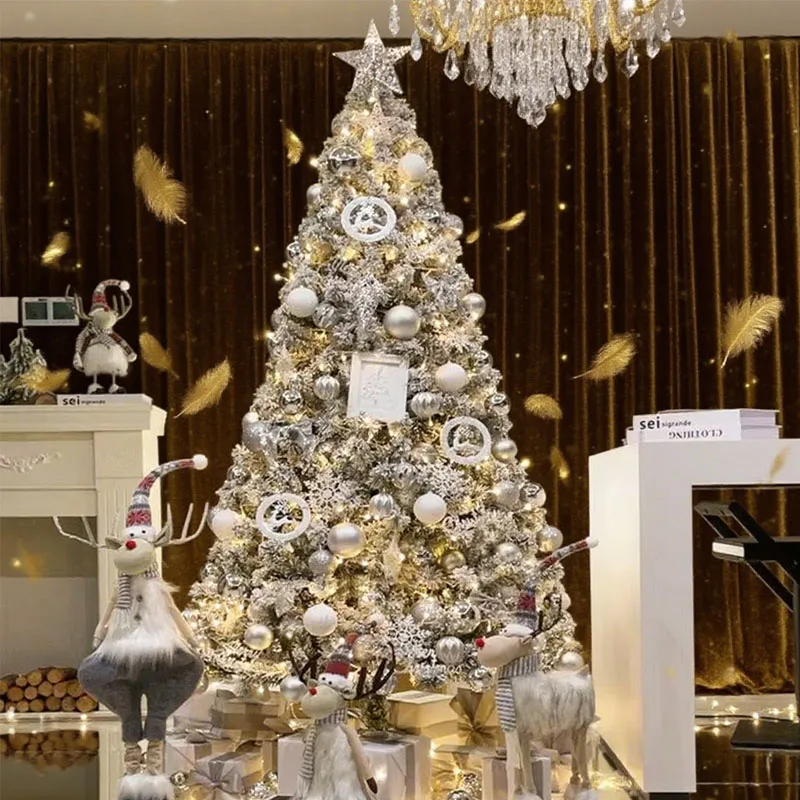 Snowfall Christmas Tree with Decorative Figurines for Home, Shop and Store Decorations, Luxury, 120-150cm - Image 2