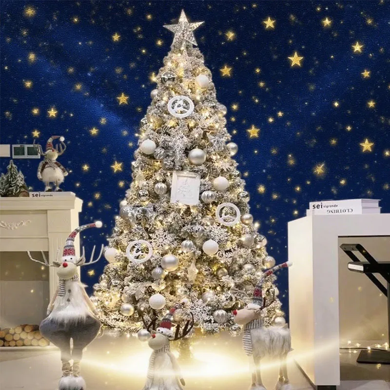 Snowfall Christmas Tree with Decorative Figurines for Home, Shop and Store Decorations, Luxury, 120-150cm - Image 3