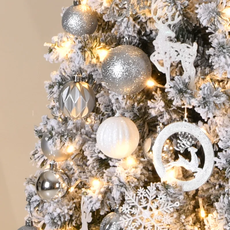 Snowfall Christmas Tree with Decorative Figurines for Home, Shop and Store Decorations, Luxury, 120-150cm - Image 6