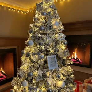 Snowfall Christmas Tree with Decorative Figurines for Home, Shop and Store Decorations, Luxury, 120-150cm
