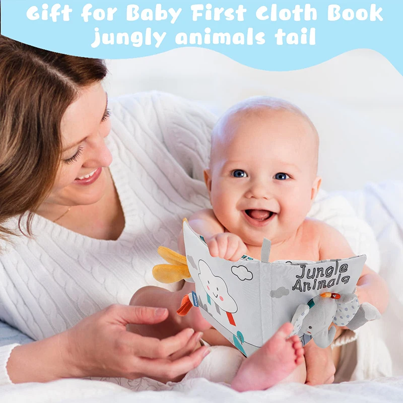 Soft Baby Books 3D Touch Feel High Contrast Cloth Book Sensory Early Learning Stroller Toys for Infant Toddler Toy 0-12 Months - Image 4