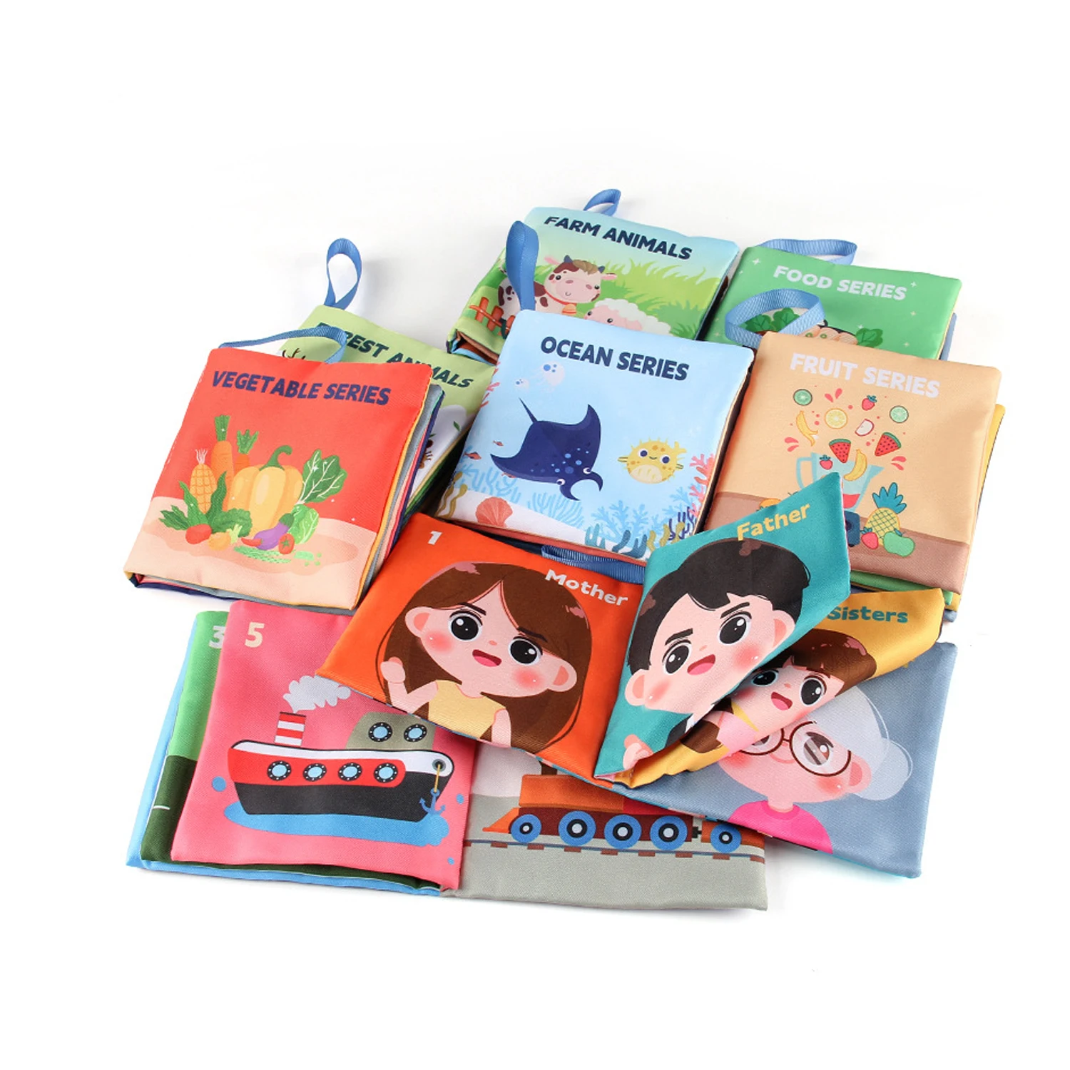 Soft Baby Books toys Montessori 3D Touch Feel High Contrast Cloth Book Sensory Early Learning games for kids Educational toys - Image 2