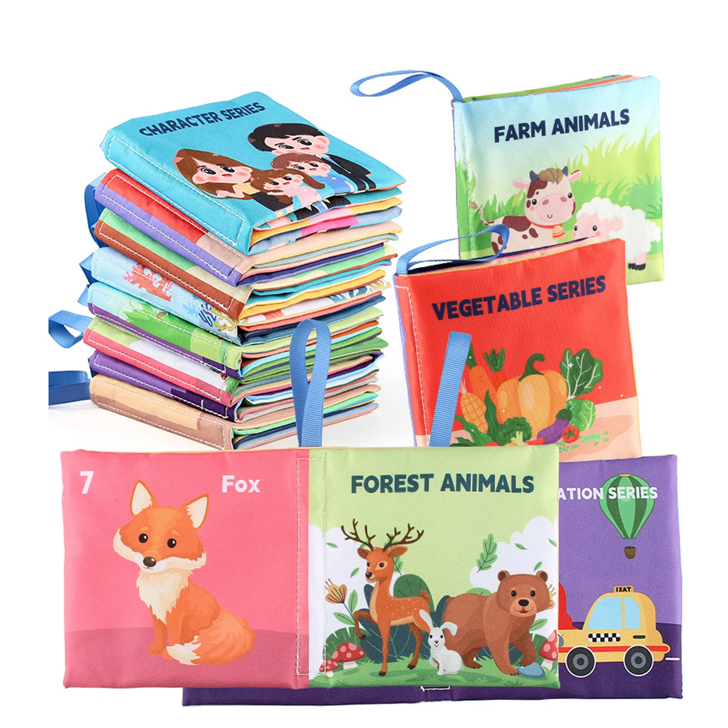 Soft Baby Books toys Montessori 3D Touch Feel High Contrast Cloth Book Sensory Early Learning games for kids Educational toys - Image 3